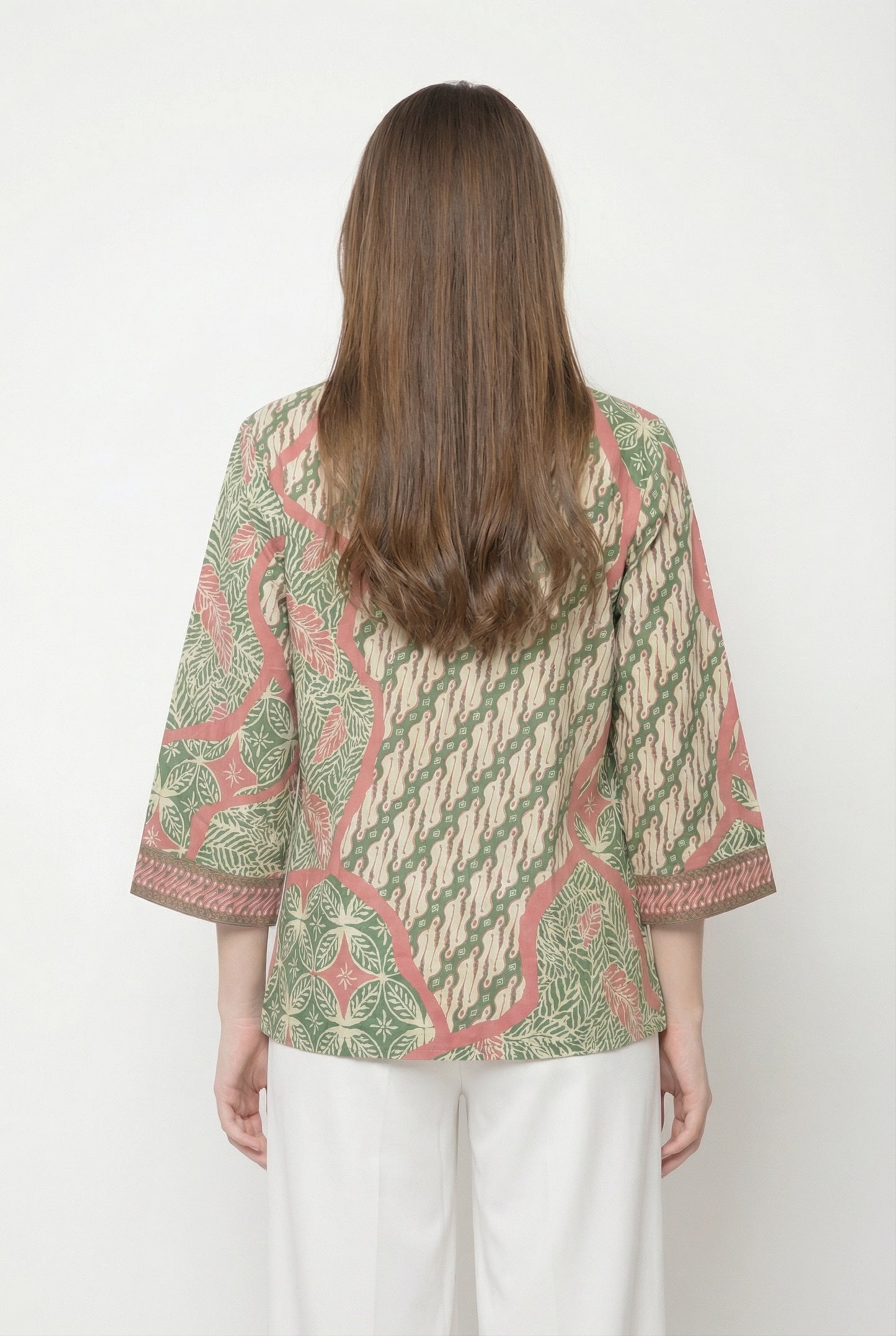 Women's Batik Blouse - Pastel Harmony