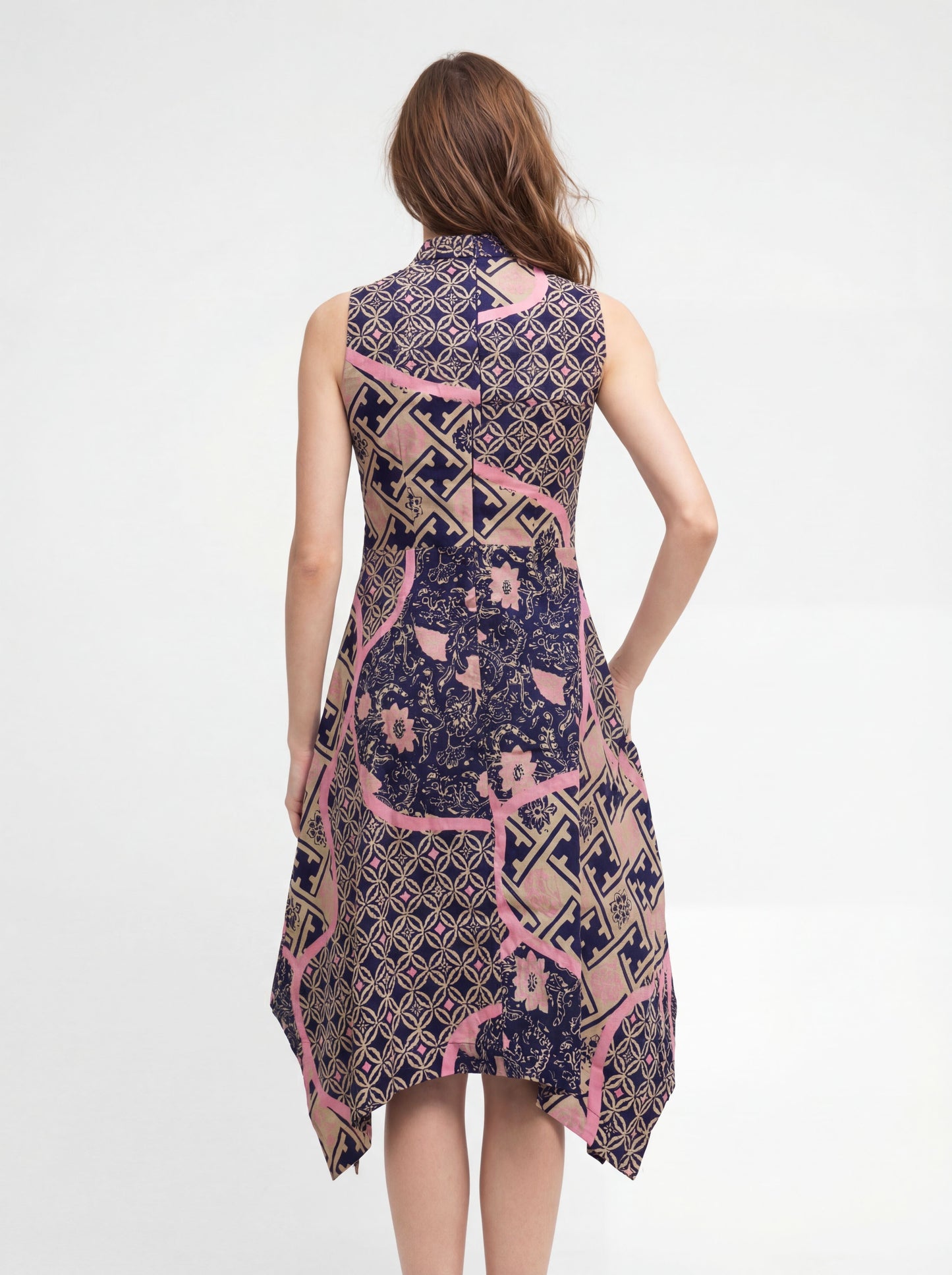 Women's Batik Handkerchief Dress - Artistic Heritage