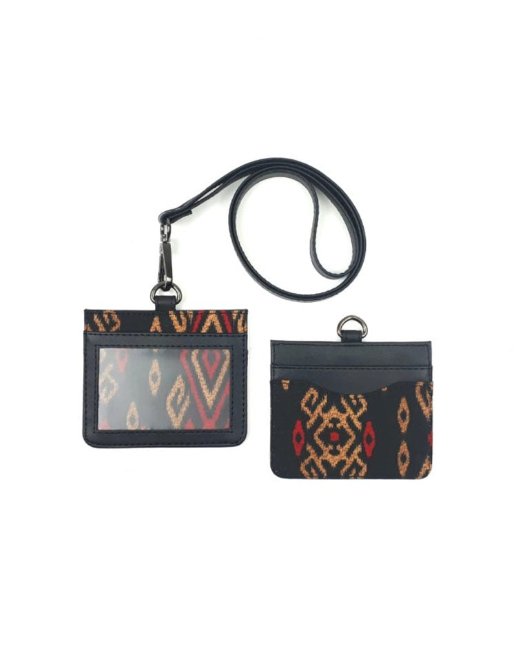 Batik Blossom Lanyard Card Holder 2