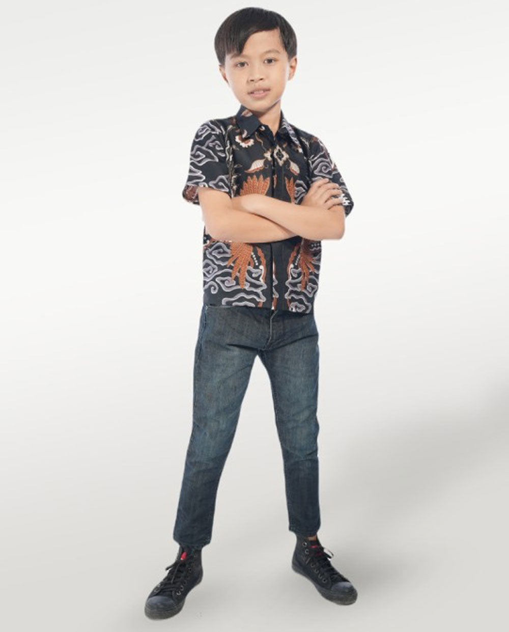 Kid's Batik Shirt - Majestic Phoenix 4