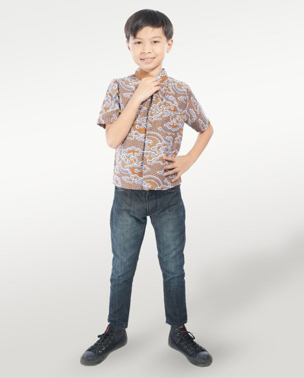 Kid's Batik Shirt - Whimsical Waves 3