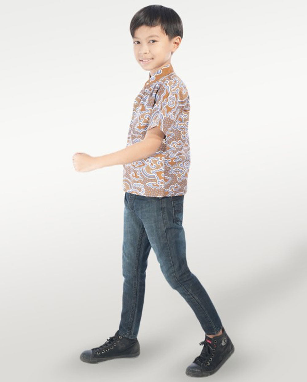 Kid's Batik Shirt - Whimsical Waves 5