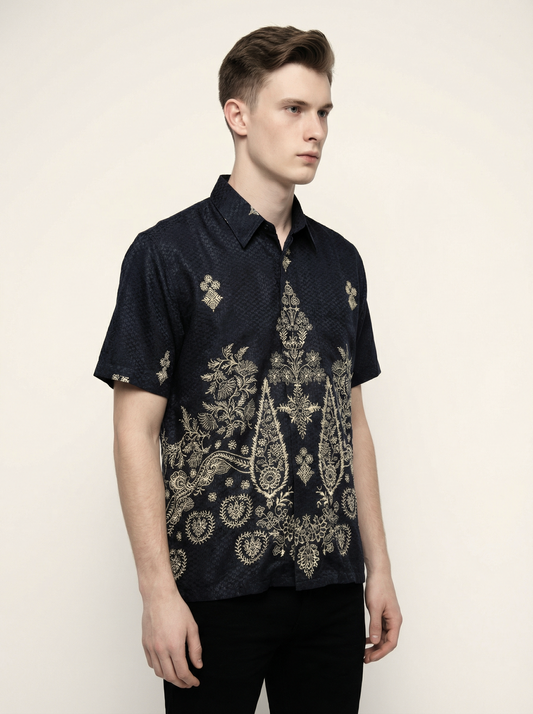 Men's Batik Shirt - Commander | Short Sleeves