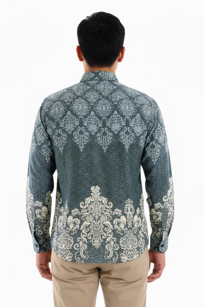 Men’s Batik Shirt – Jade Sovereign | Long Sleeves 2