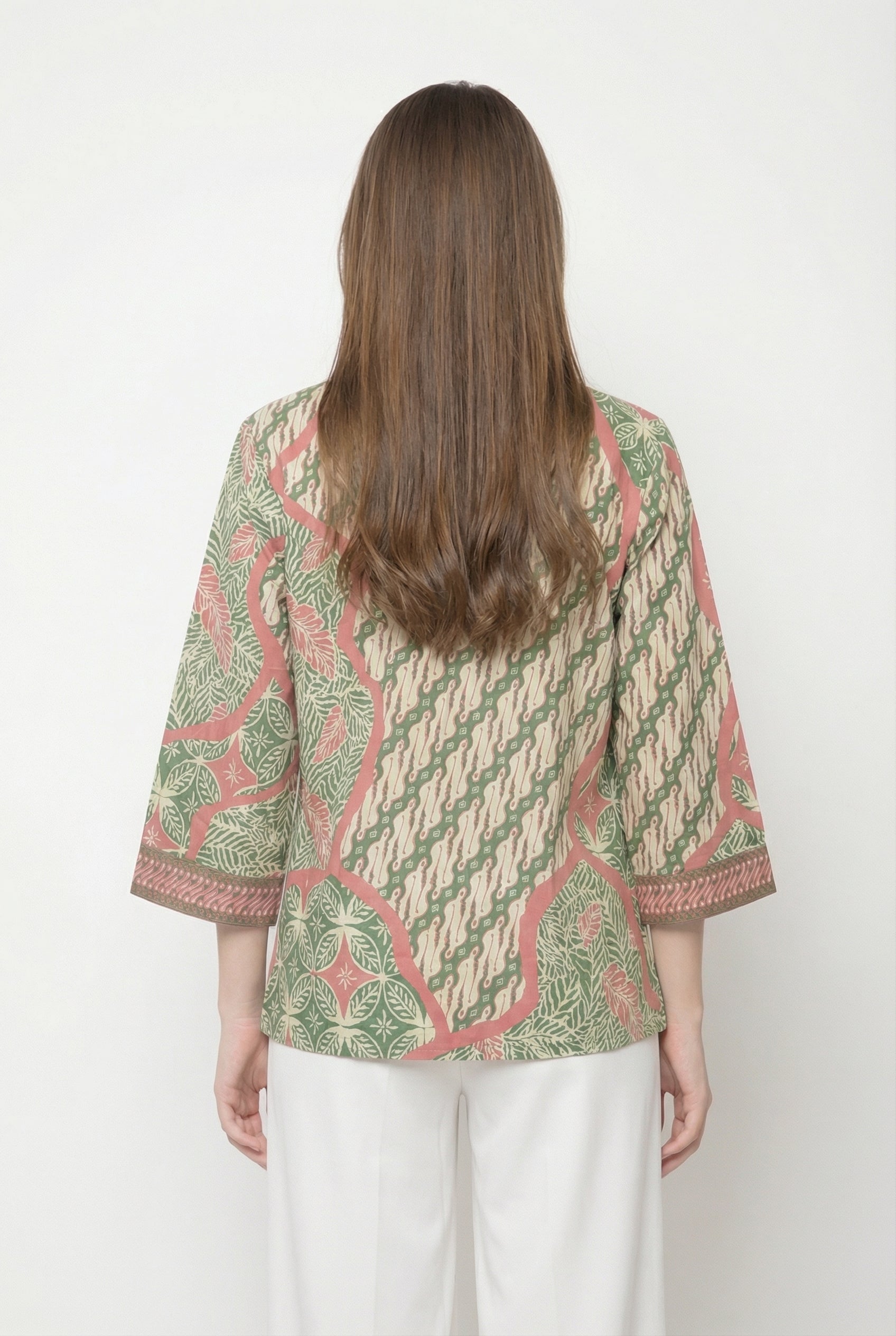 Women's Batik Blouse - Pastel Harmony