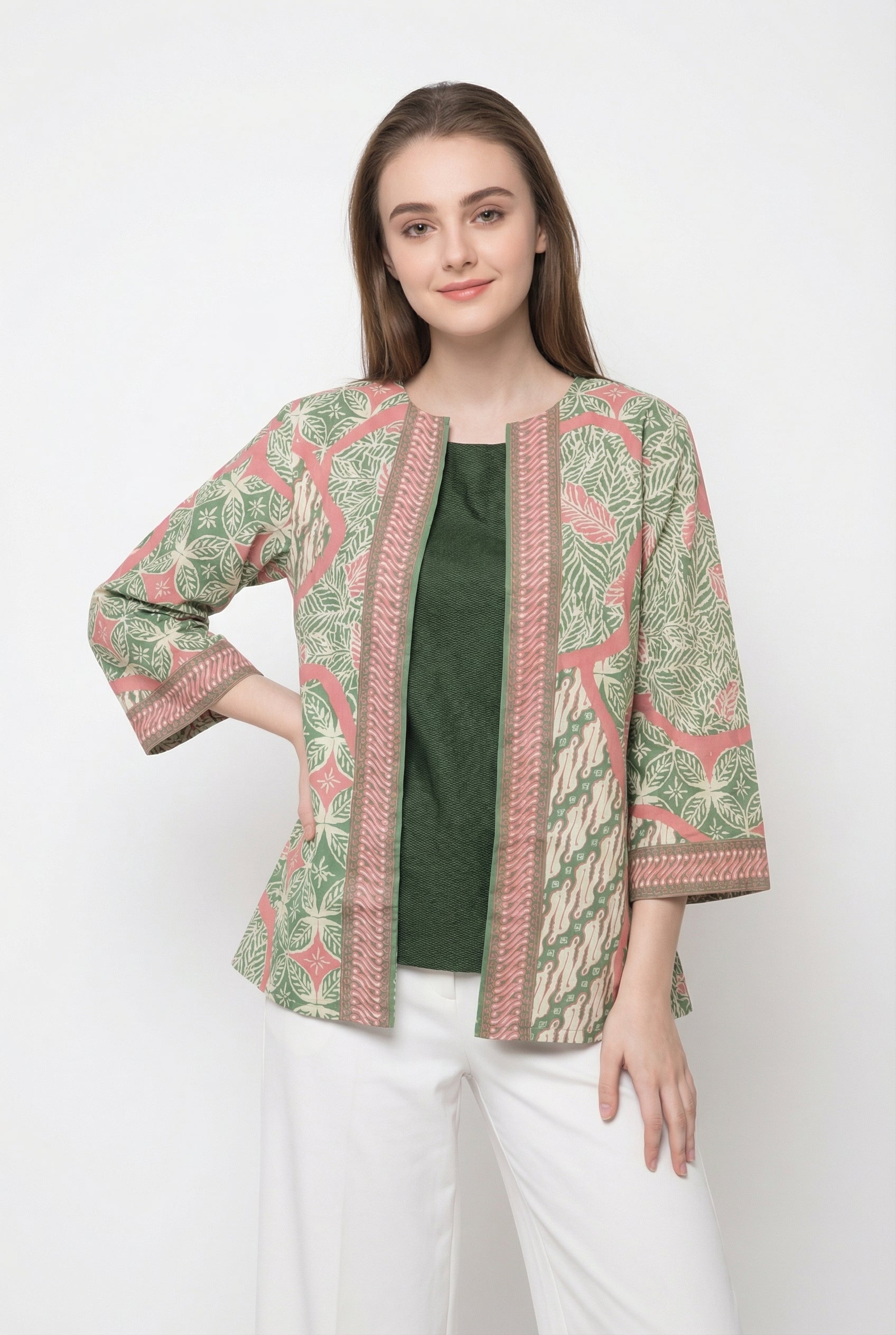 Women's Batik Blouse - Pastel Harmony