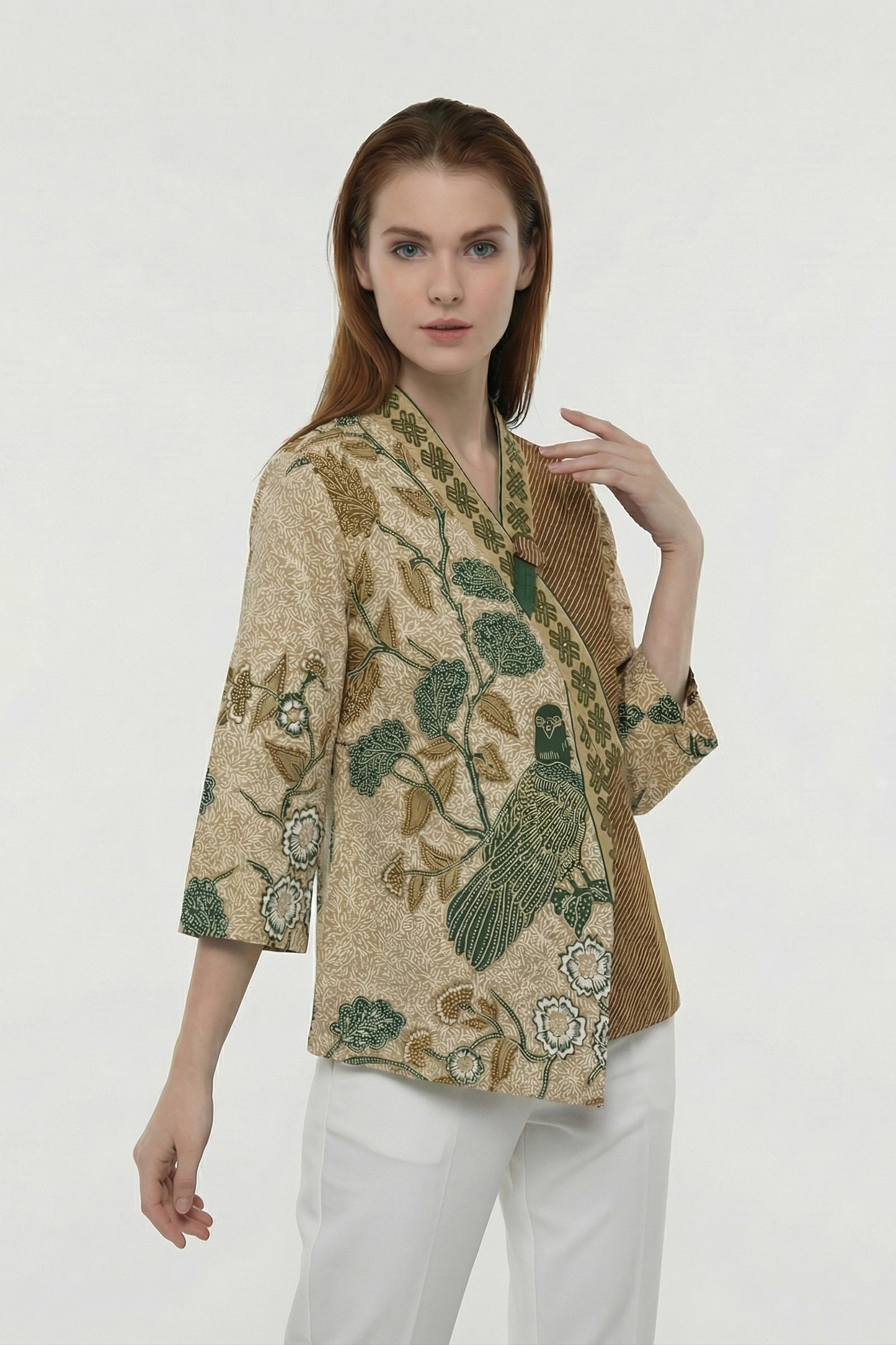 Women's Batik Kimono - Tropical Elegance