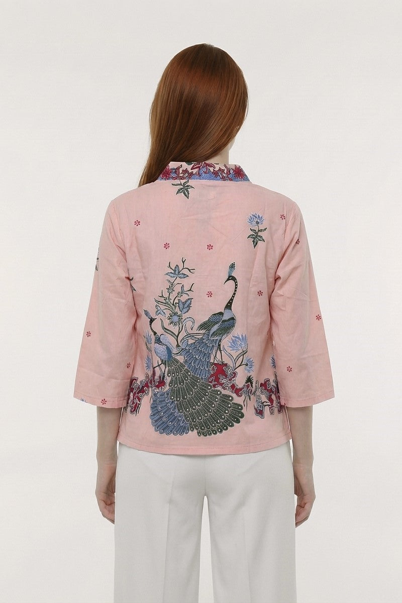 Women's Batik Kimono - Tropical Elegance