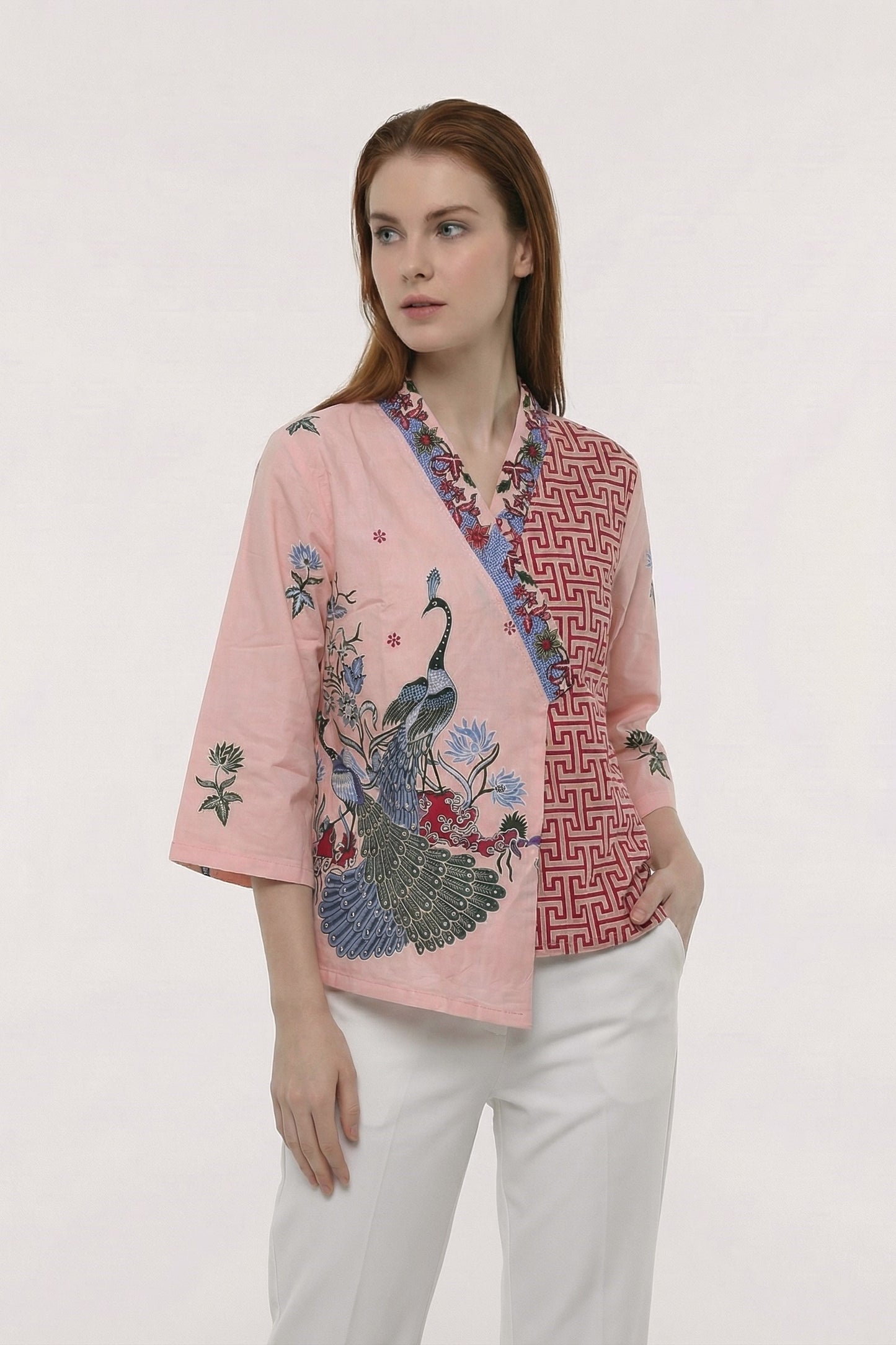 Women's Batik Kimono - Tropical Elegance