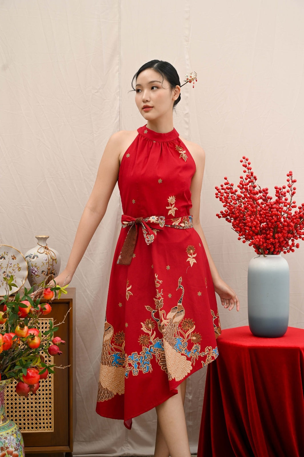 Women's Batik Grace Dress - Scarlet Peacock