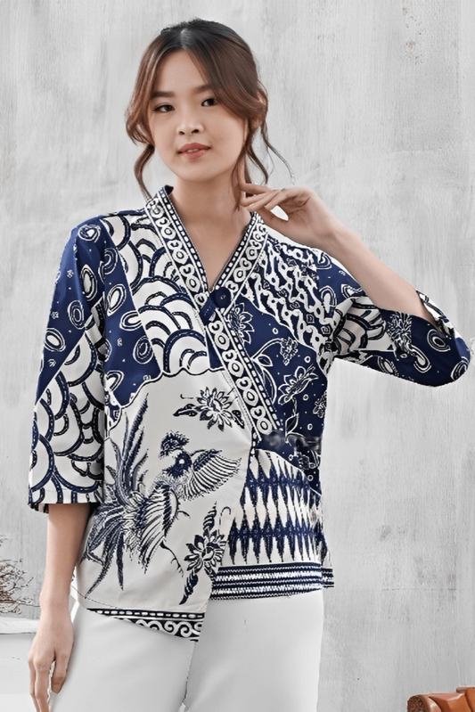 Women's Batik Kimono - Tropical Elegance