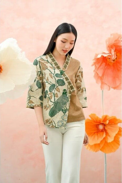 Women's Batik Kimono - Tropical Elegance