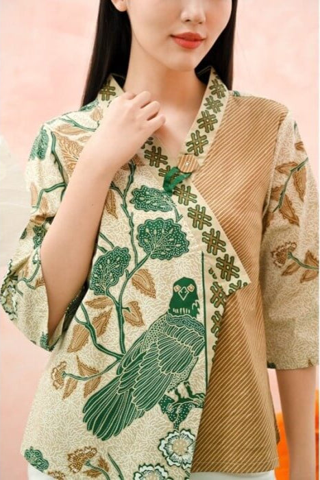 Women's Batik Kimono - Tropical Elegance