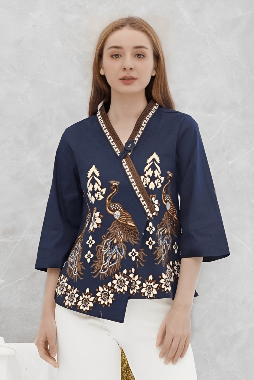 Women's Batik Kimono - Tropical Elegance