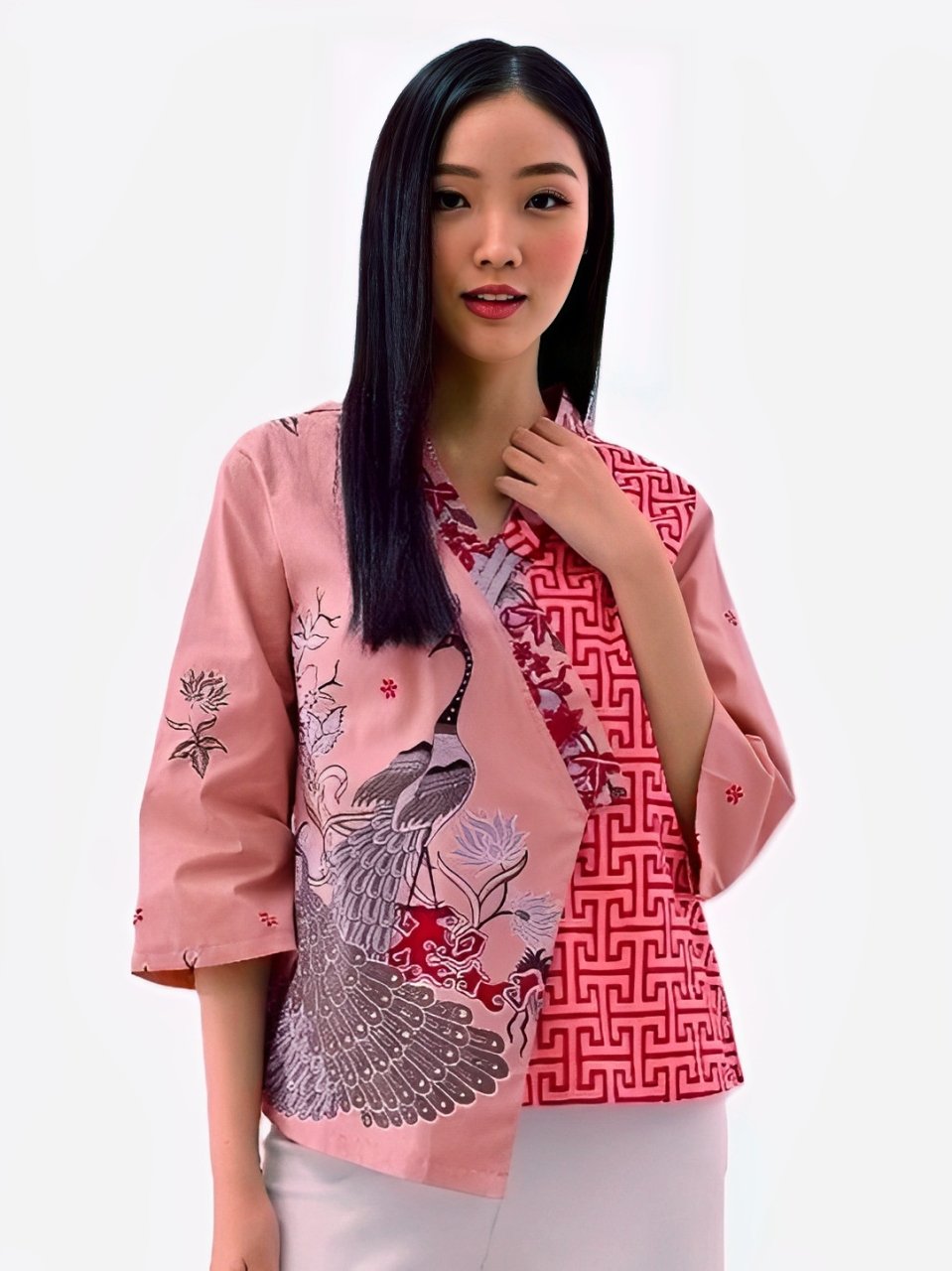 Women's Batik Kimono - Tropical Elegance