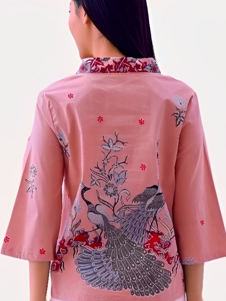 Women's Batik Kimono - Tropical Elegance