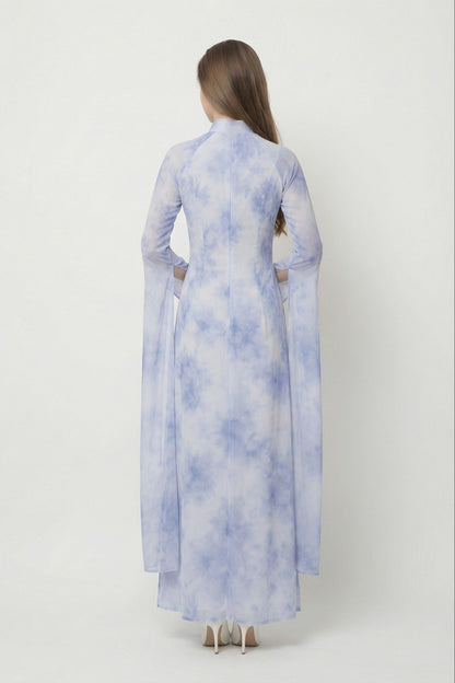 Womens Fusion Batik Dress - Lavender Princess